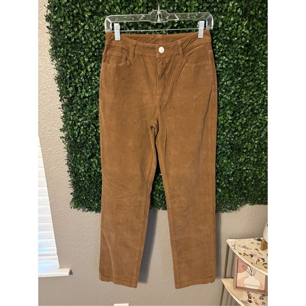 NEW Faherty Womens Corduroy Pants Size 27 Brown Stretch Cord Julianne Pant 2